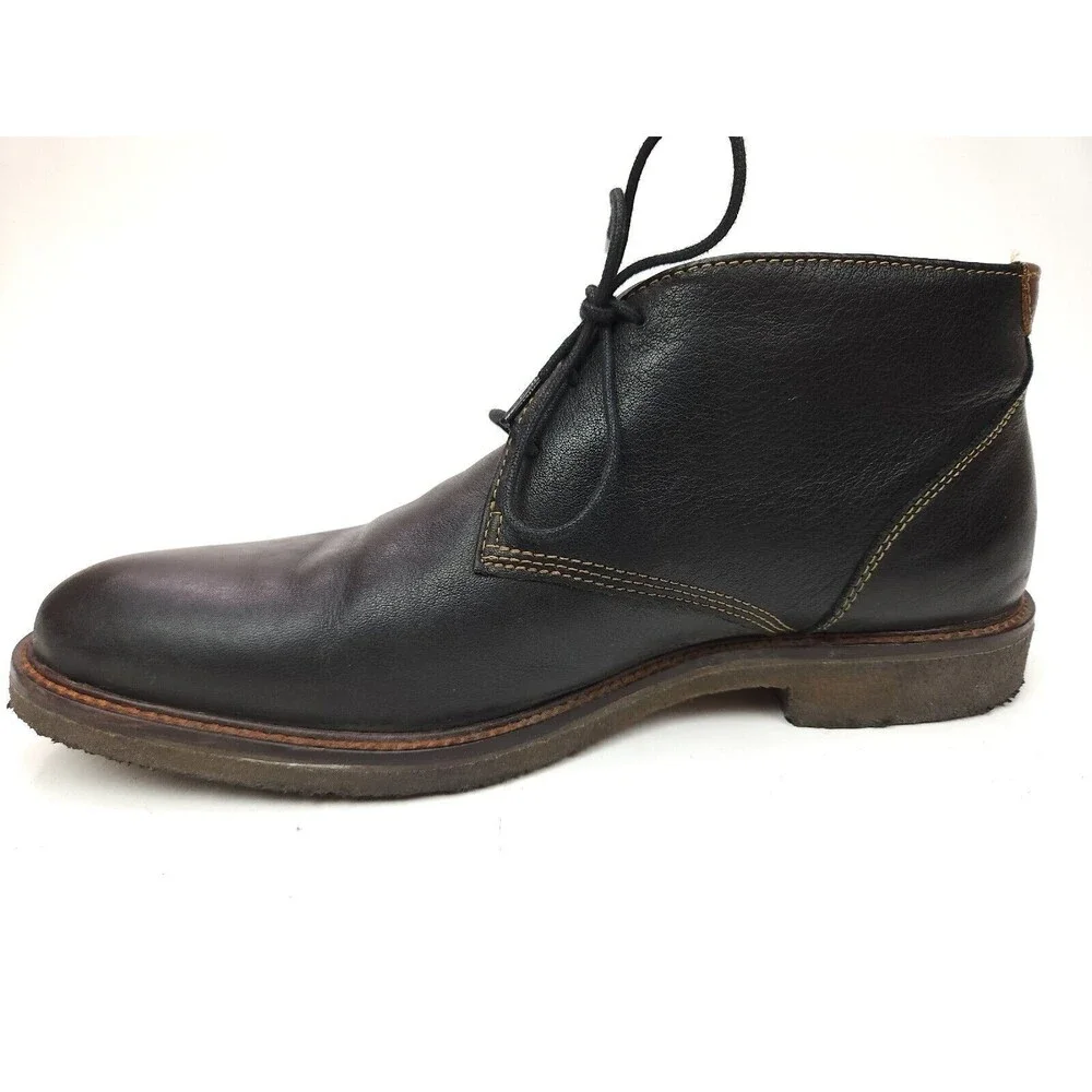 Johnston & Murphy Copeland Sheepskin Chukka - Size 9.5 M Black Crepe Boots